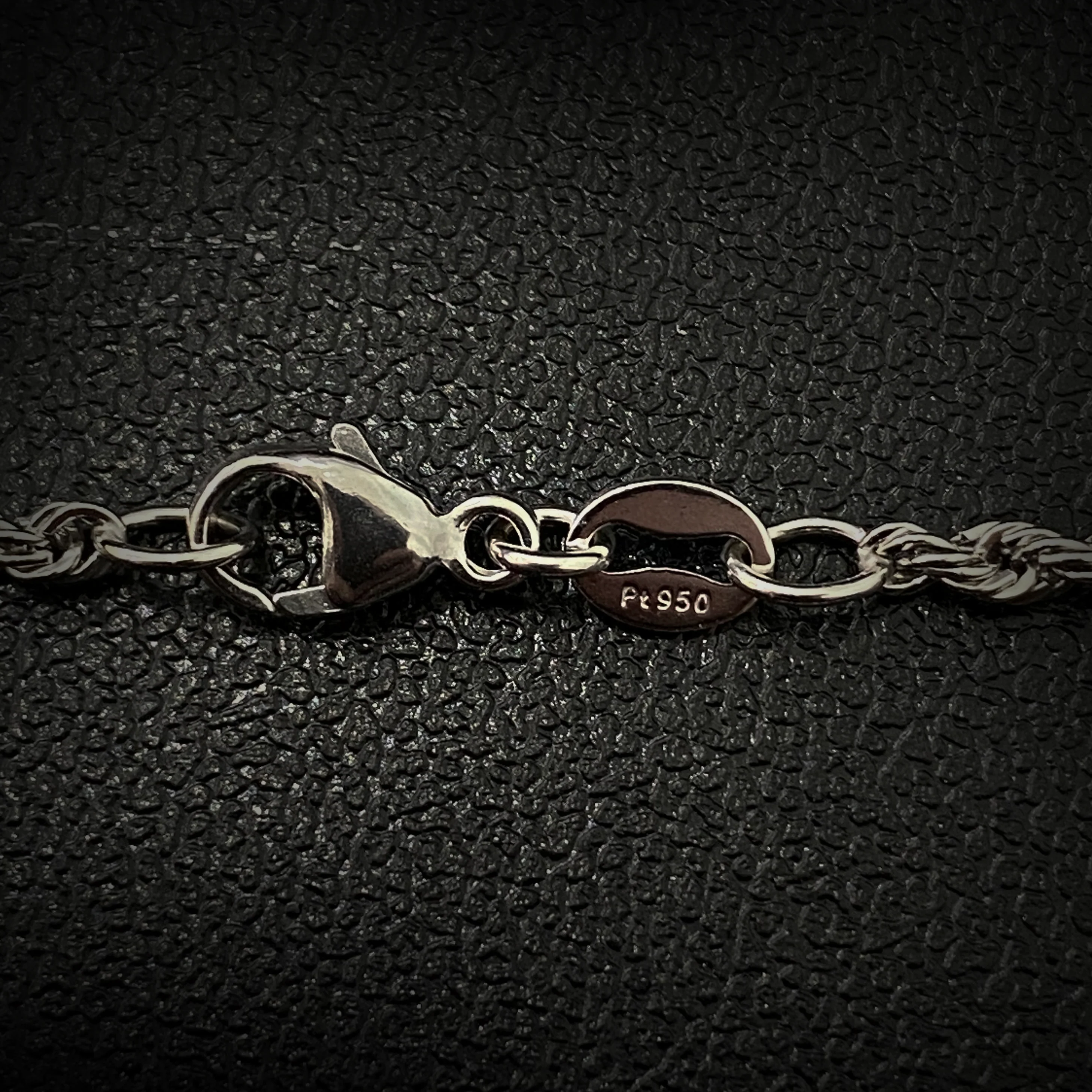 Platinum 950 Solid Diamond Cut Rope Chain - Image 2