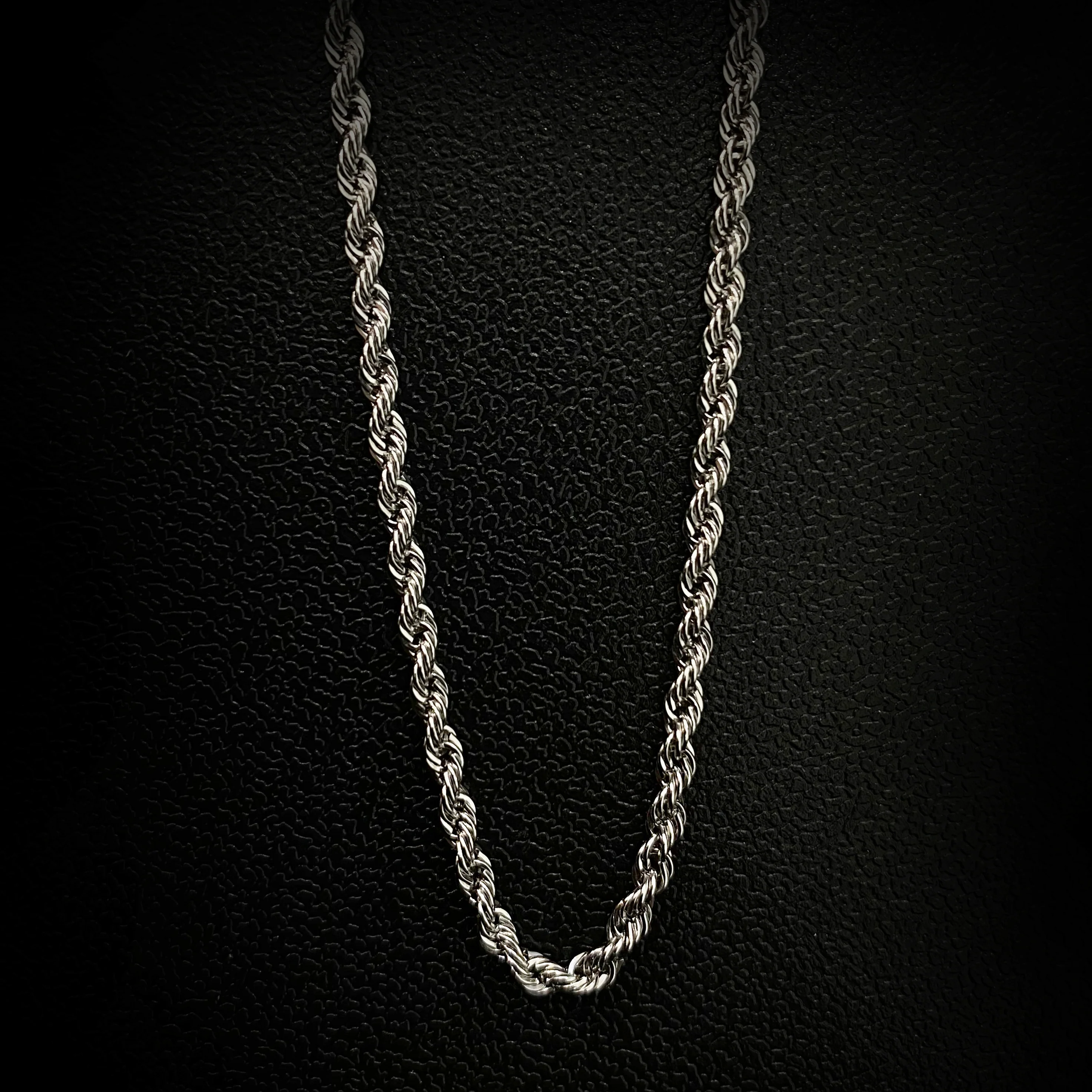 Platinum 950 Solid Diamond Cut Rope Chain - Image 3